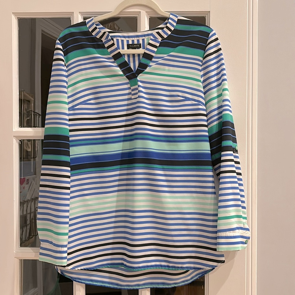 Talbots striped blouse
